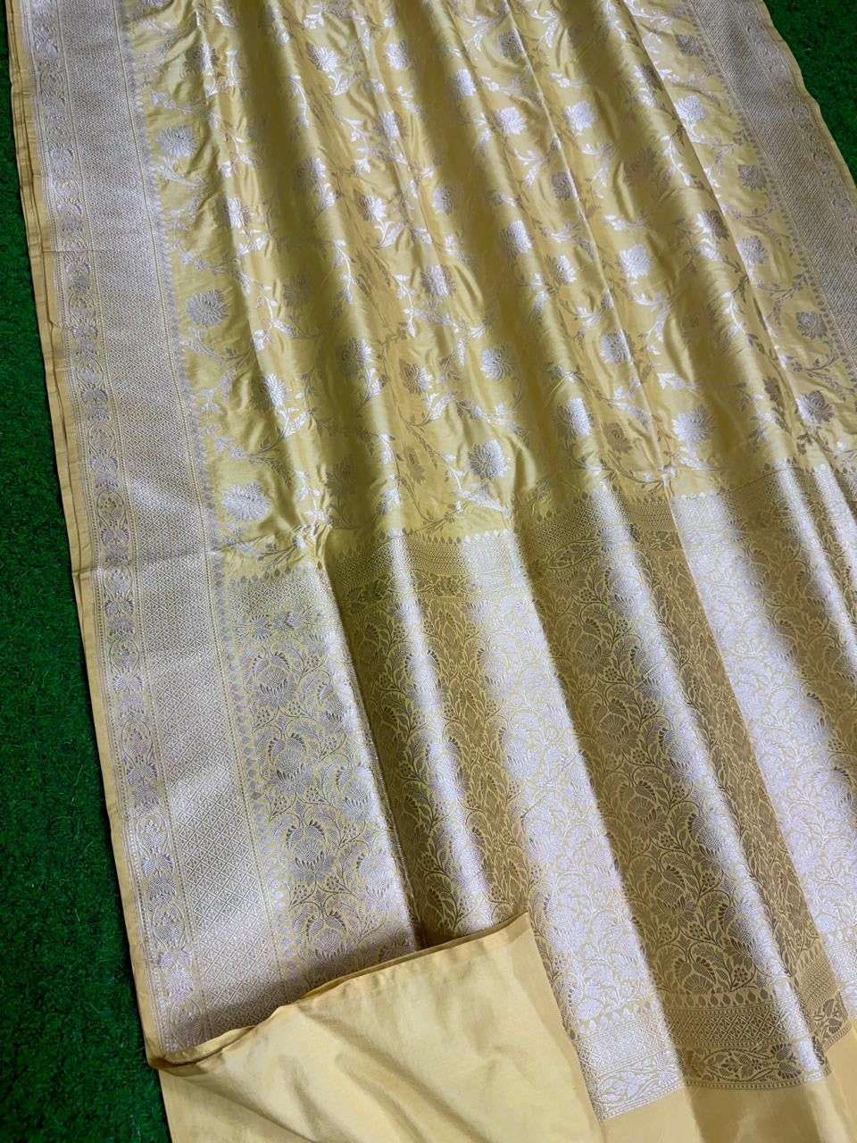 Banarasi Khaddi Katan handloom silk saree