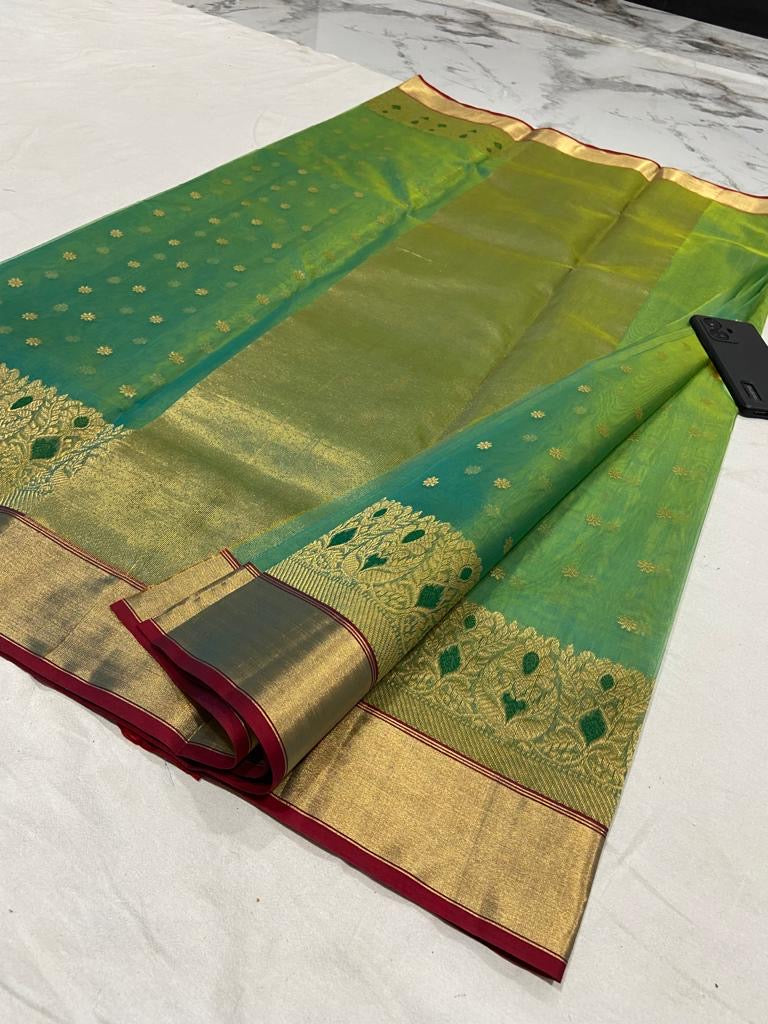 Chanderi silk sari