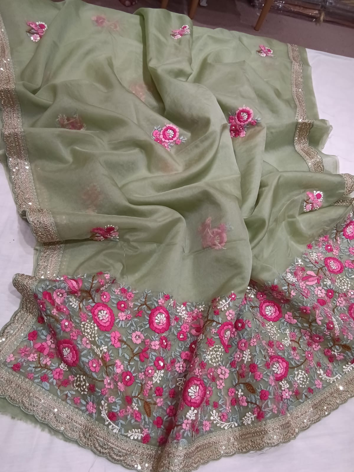 Organza saree