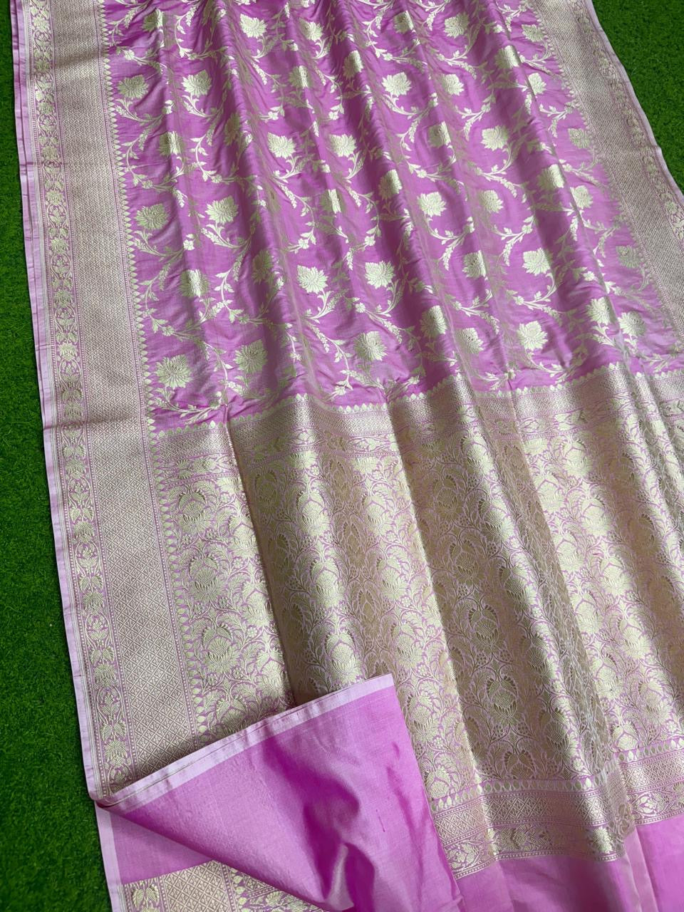 Banarasi Khaddi Katan handloom silk saree