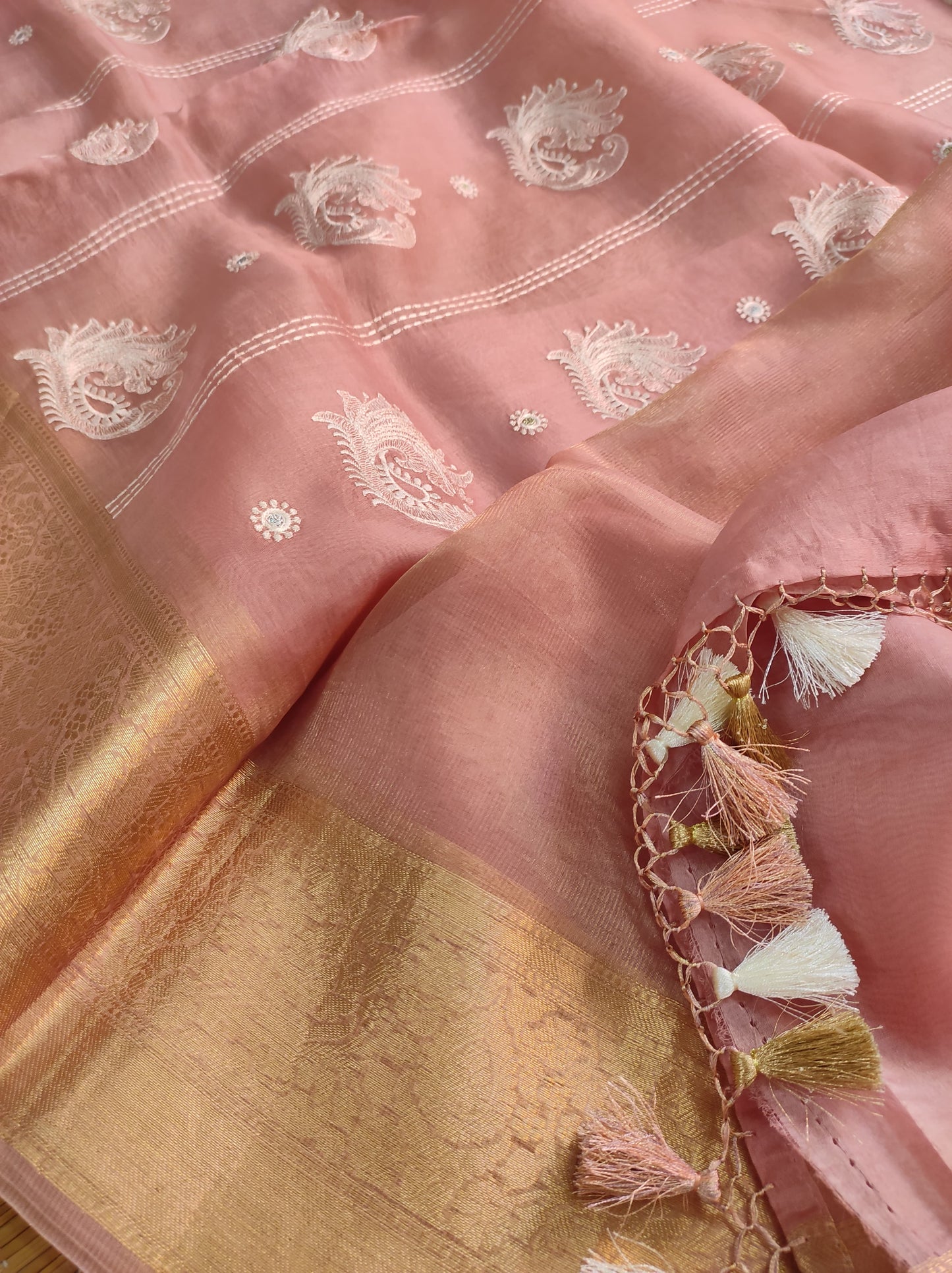 Pure organza saree