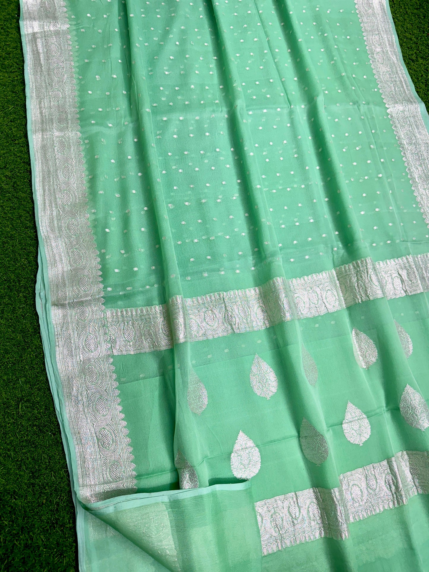 Khaddi chiffon saree