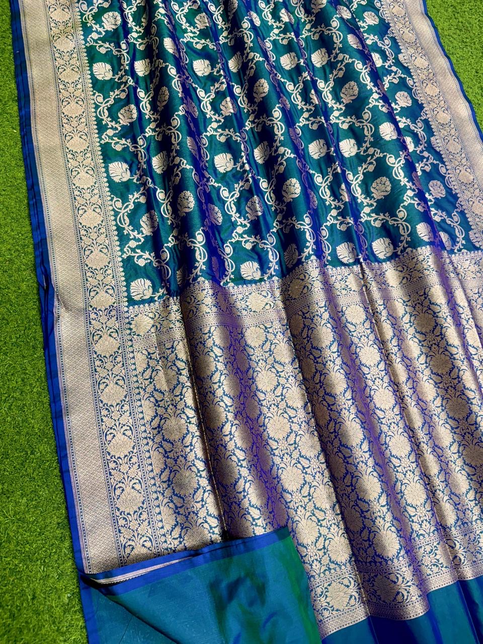 Banarasi Khaddi Katan handloom silk saree