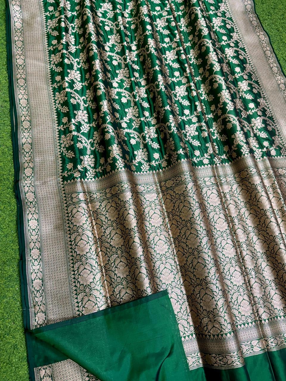 Banarasi Khaddi Katan handloom silk saree