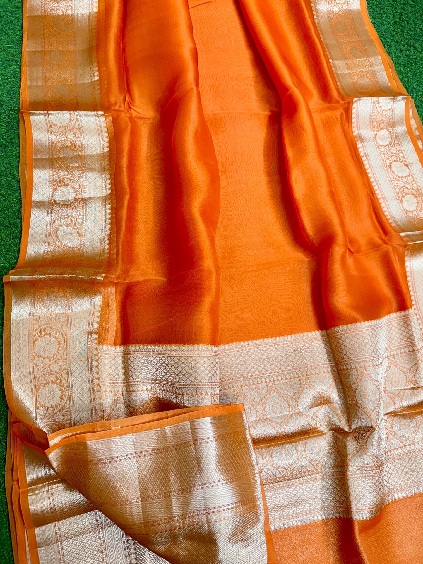 Kora organza saree