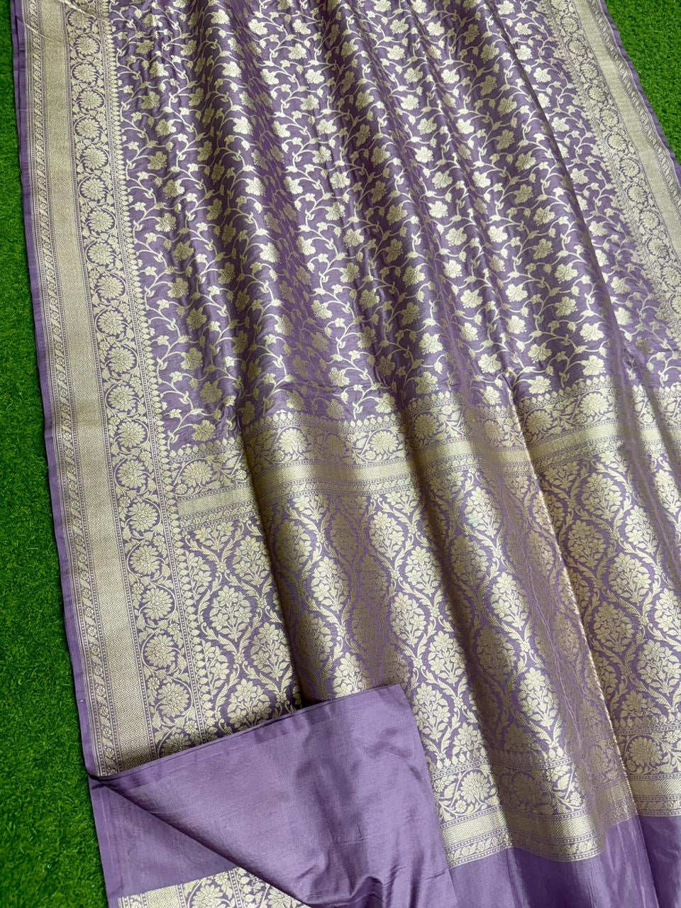 Banarasi Khaddi Katan handloom silk saree