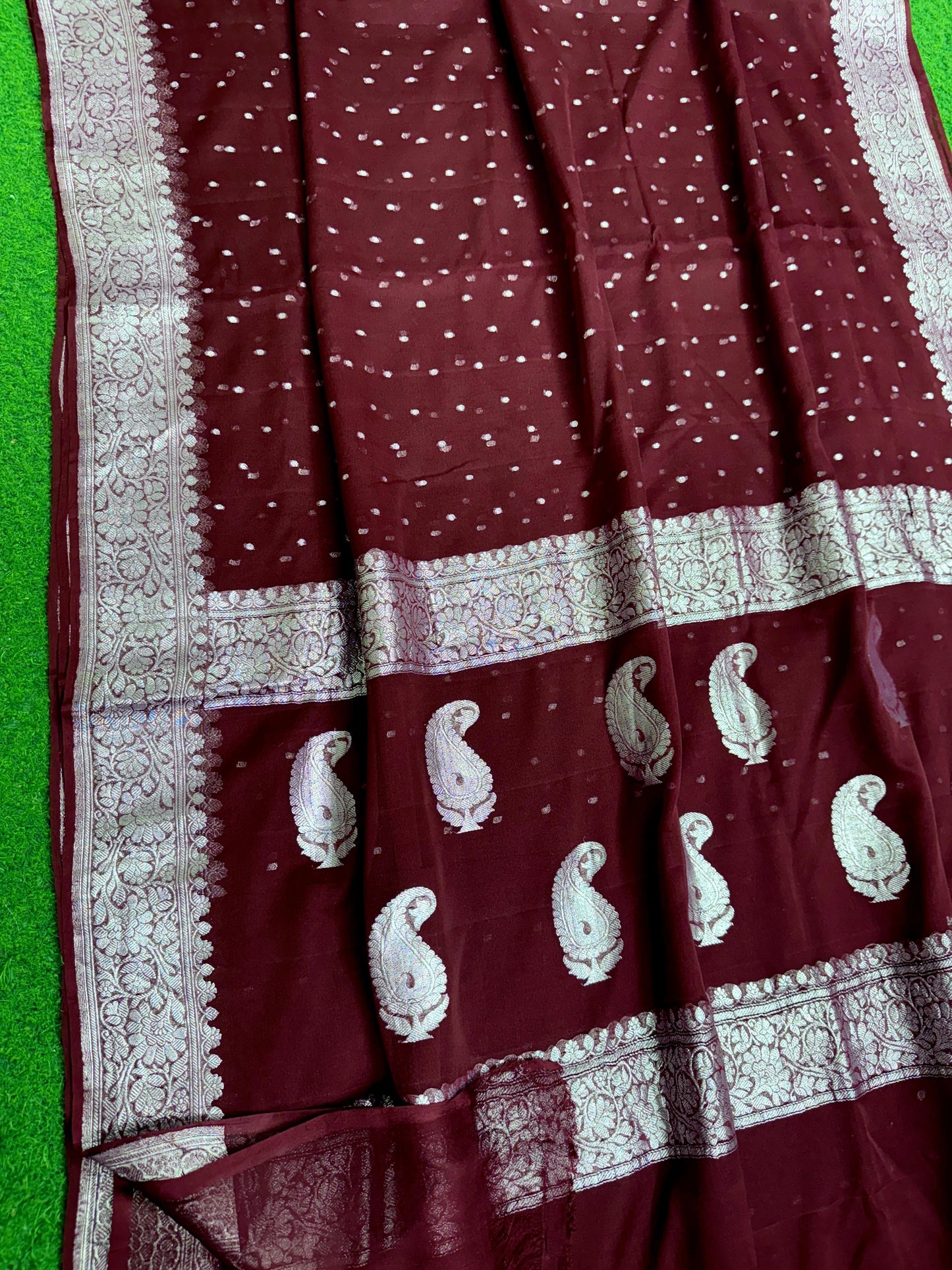 Khaddi chiffon saree