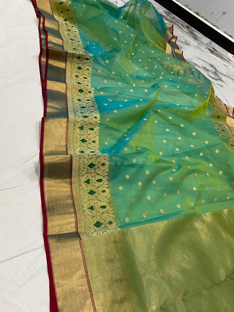 Chanderi silk sari