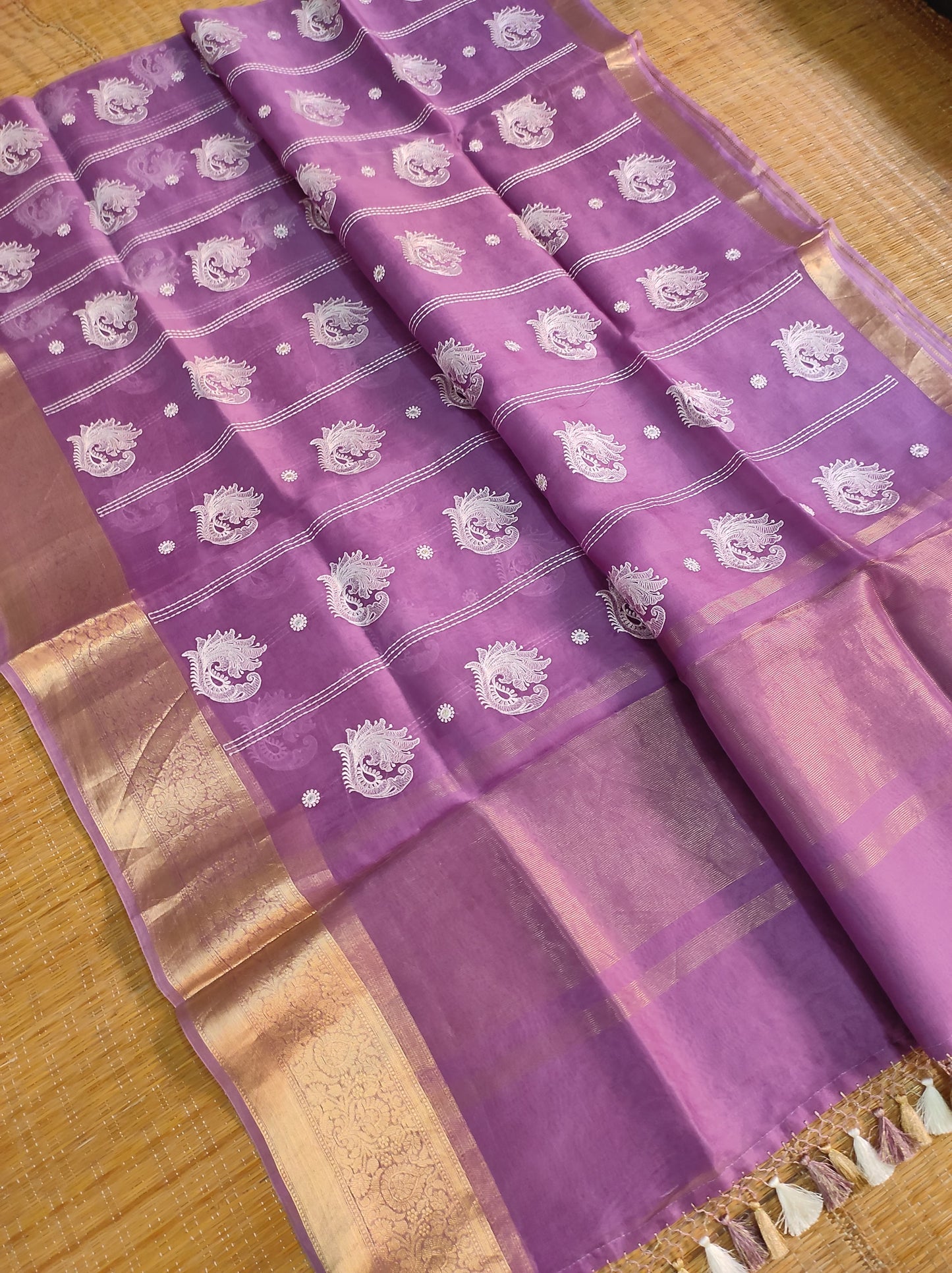 Pure organza saree