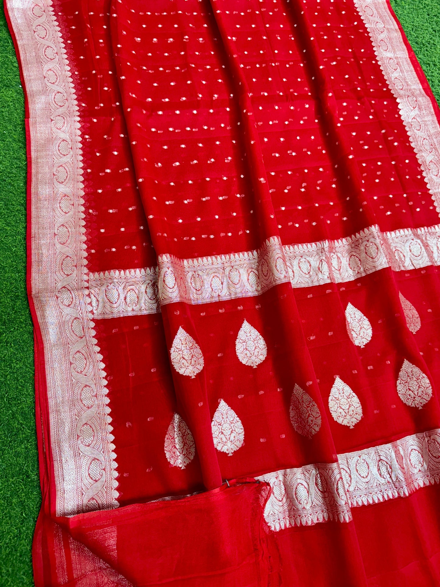 Khaddi chiffon saree