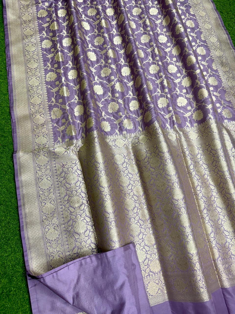 Banarasi Khaddi Katan handloom silk saree