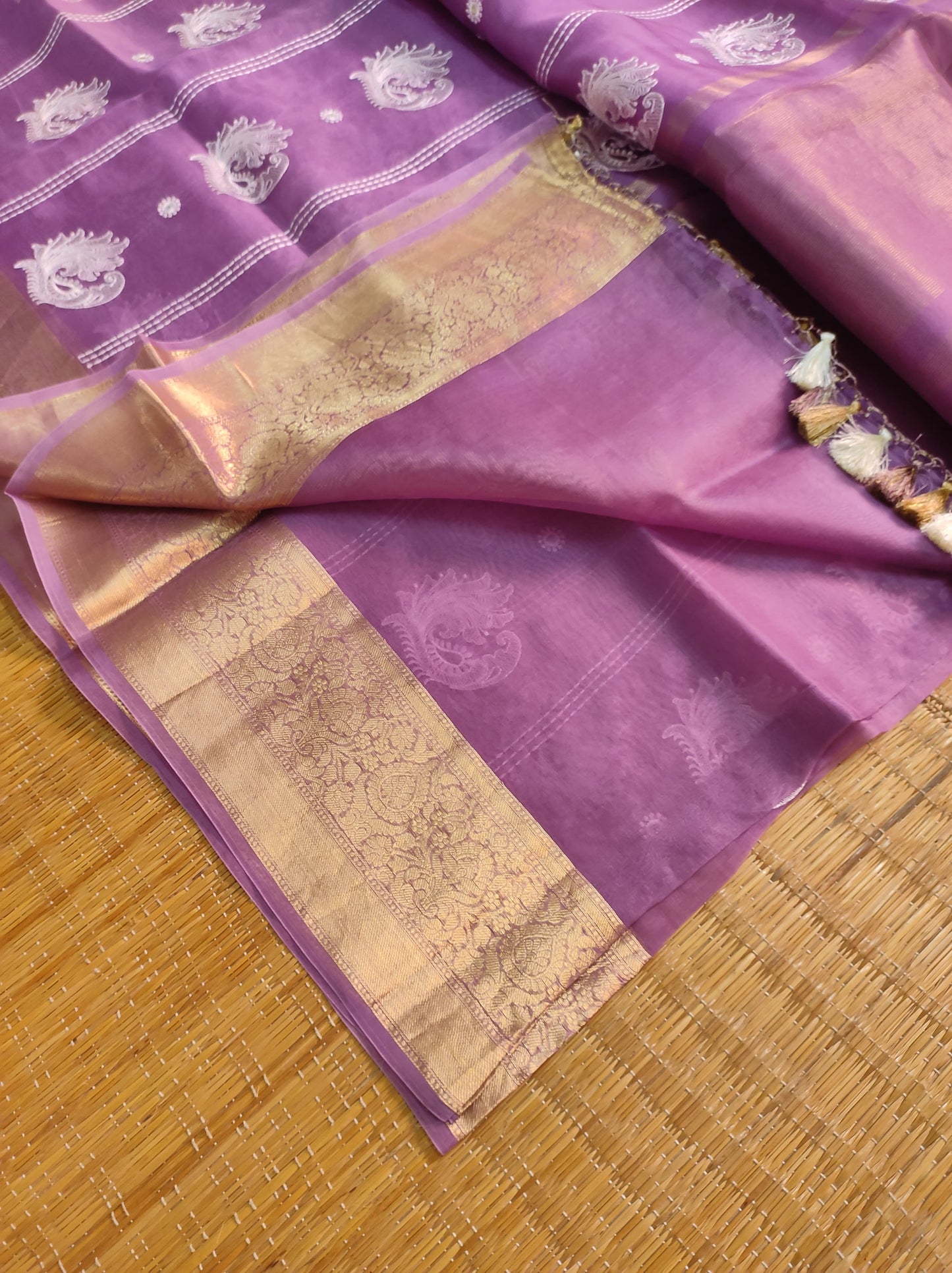 Pure organza saree