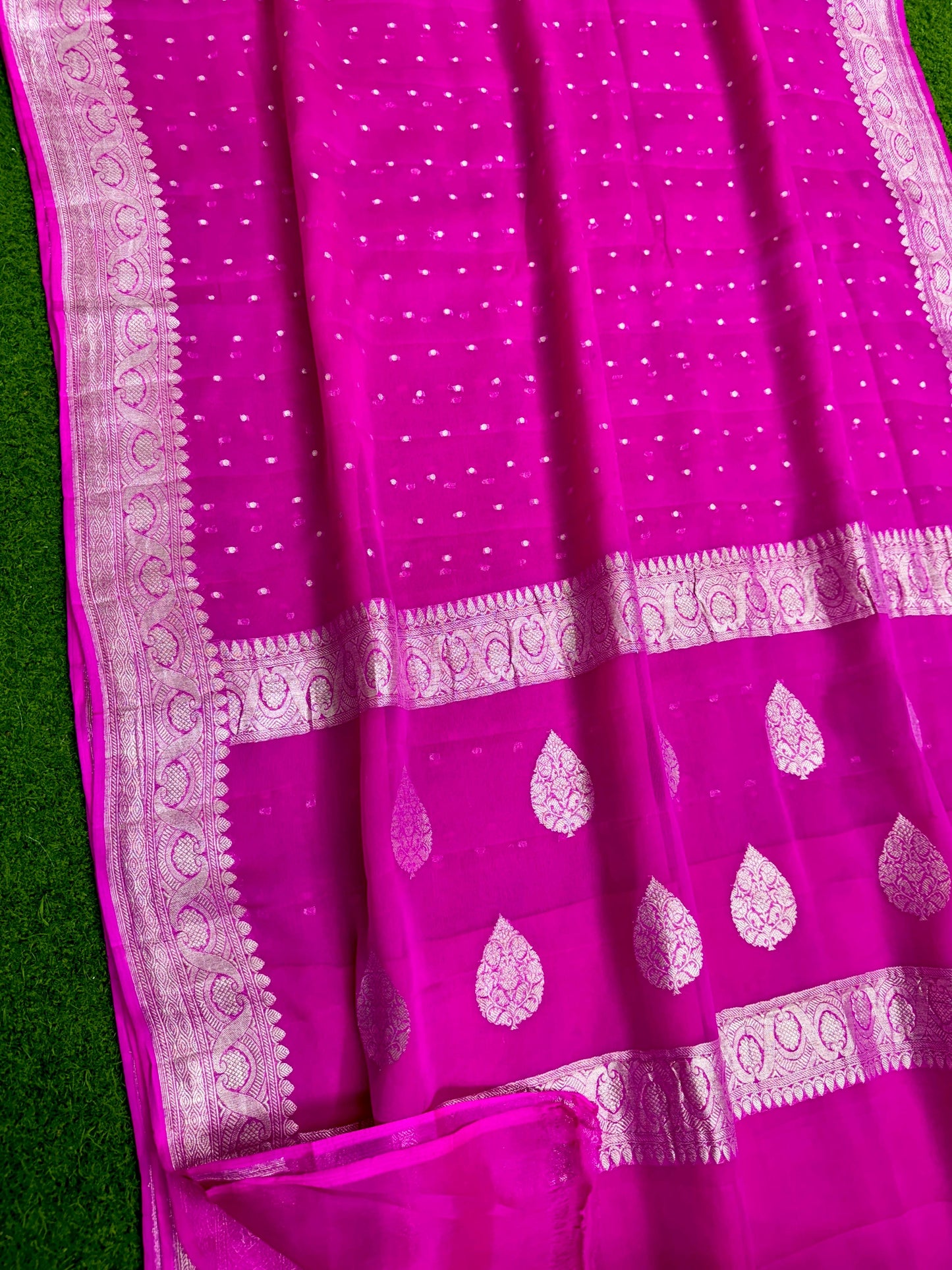 Khaddi chiffon saree