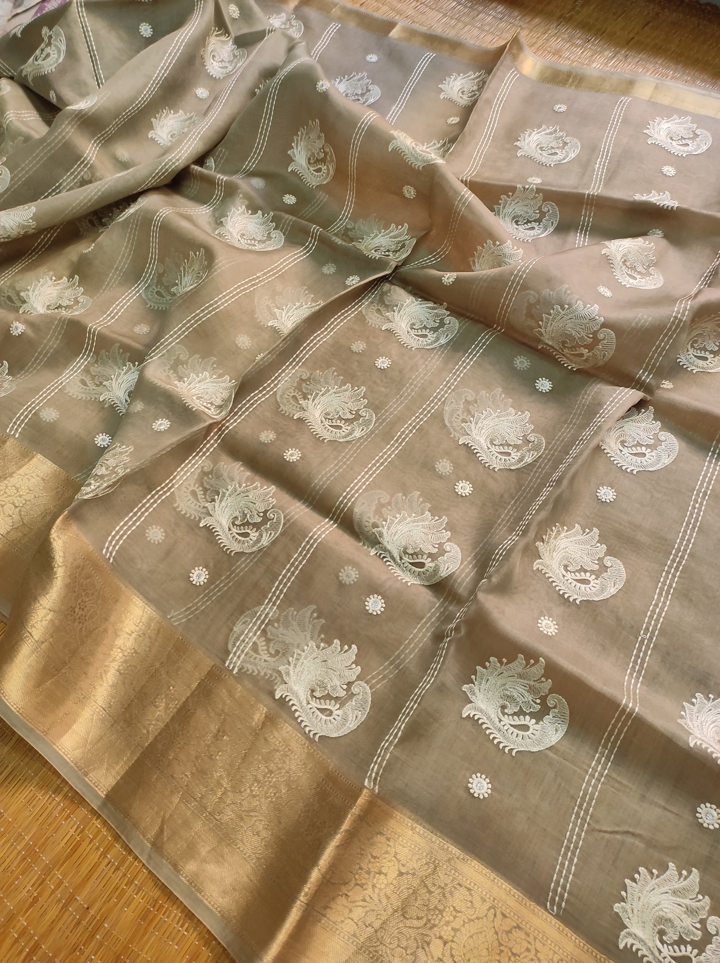 Pure organza saree