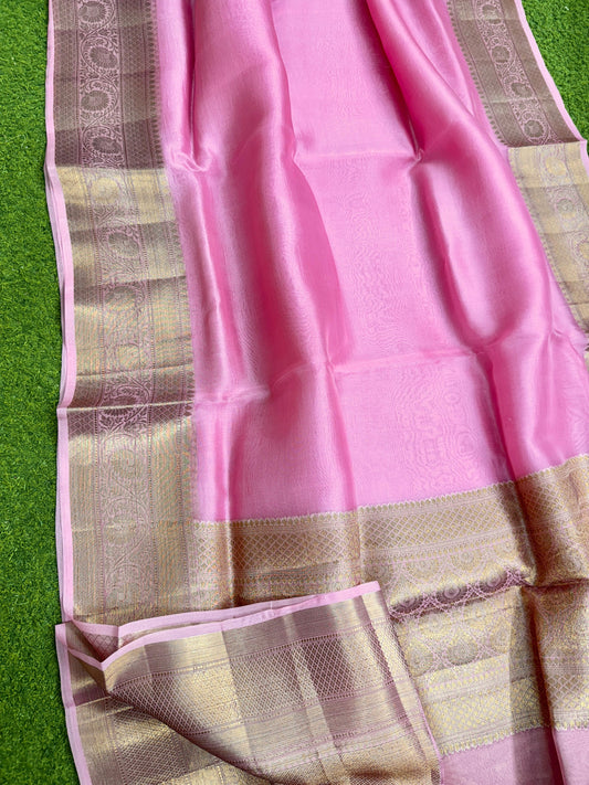 Kora organza saree