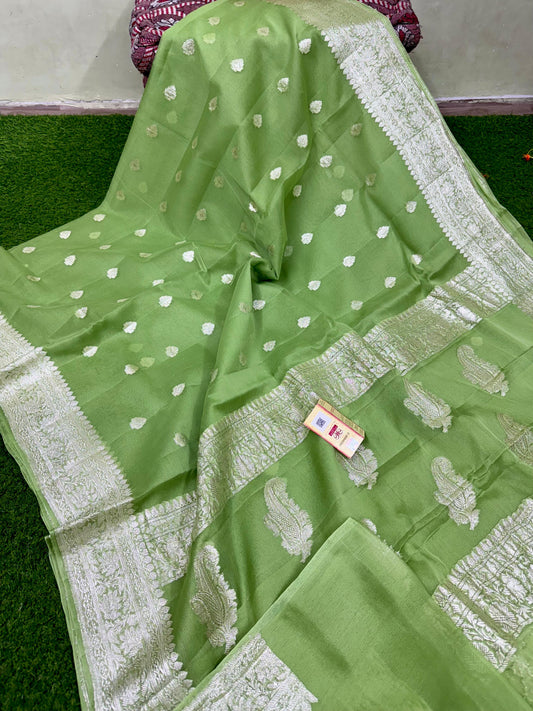 Khaddi chiffon saree