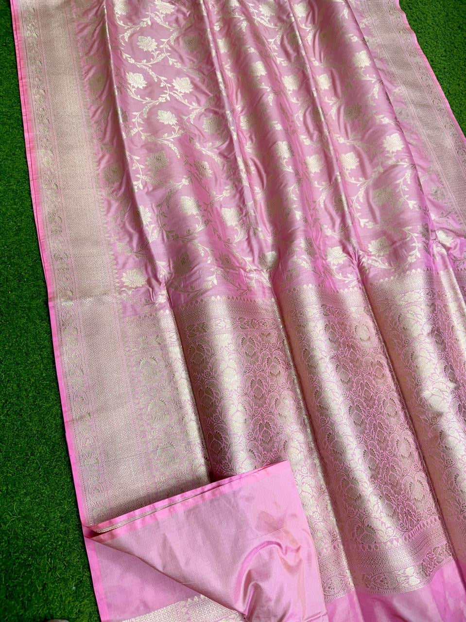 Banarasi Khaddi Katan handloom silk saree