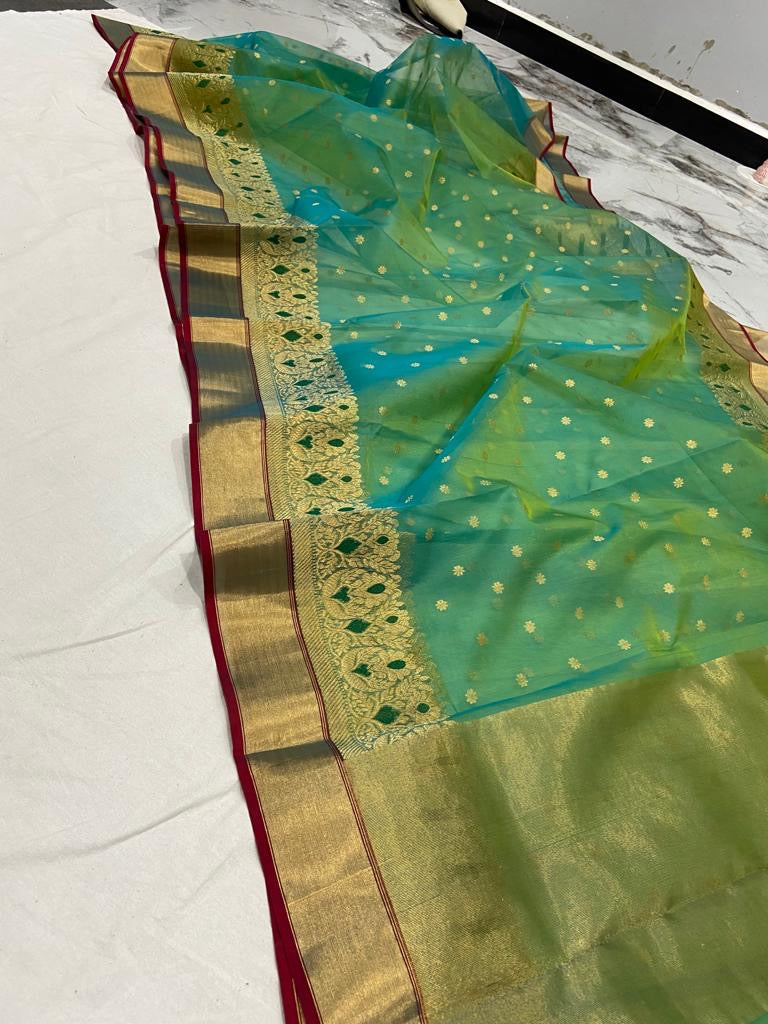 Chanderi silk sari