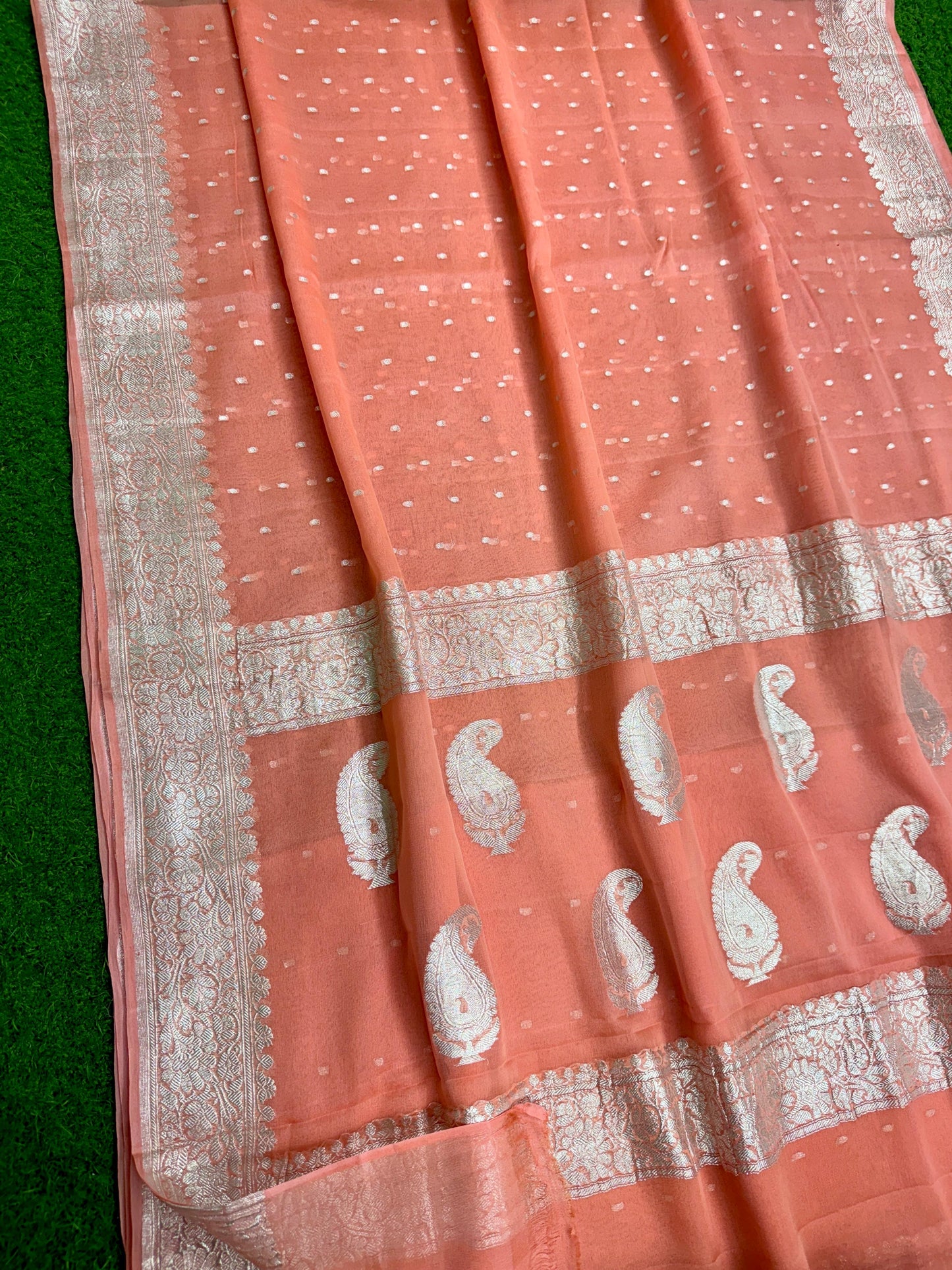 Khaddi chiffon saree