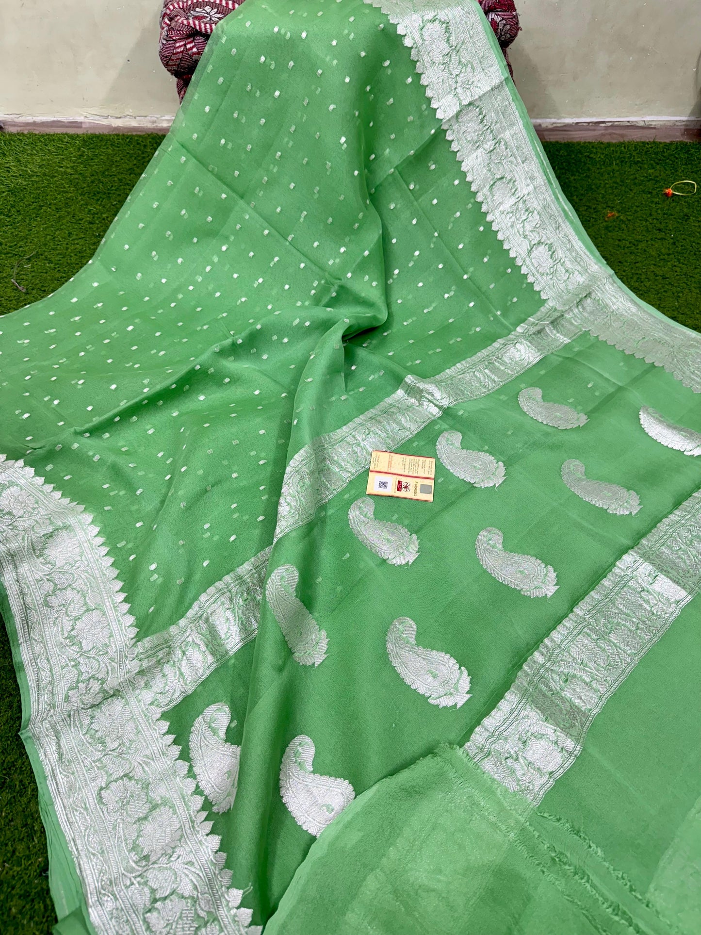 Khaddi chiffon saree