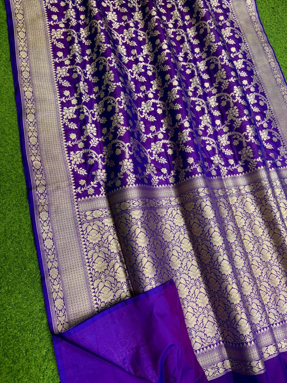 Banarasi Khaddi Katan handloom silk saree