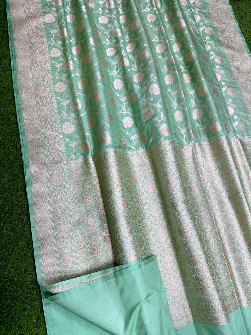 Banarasi Khaddi Katan handloom silk saree