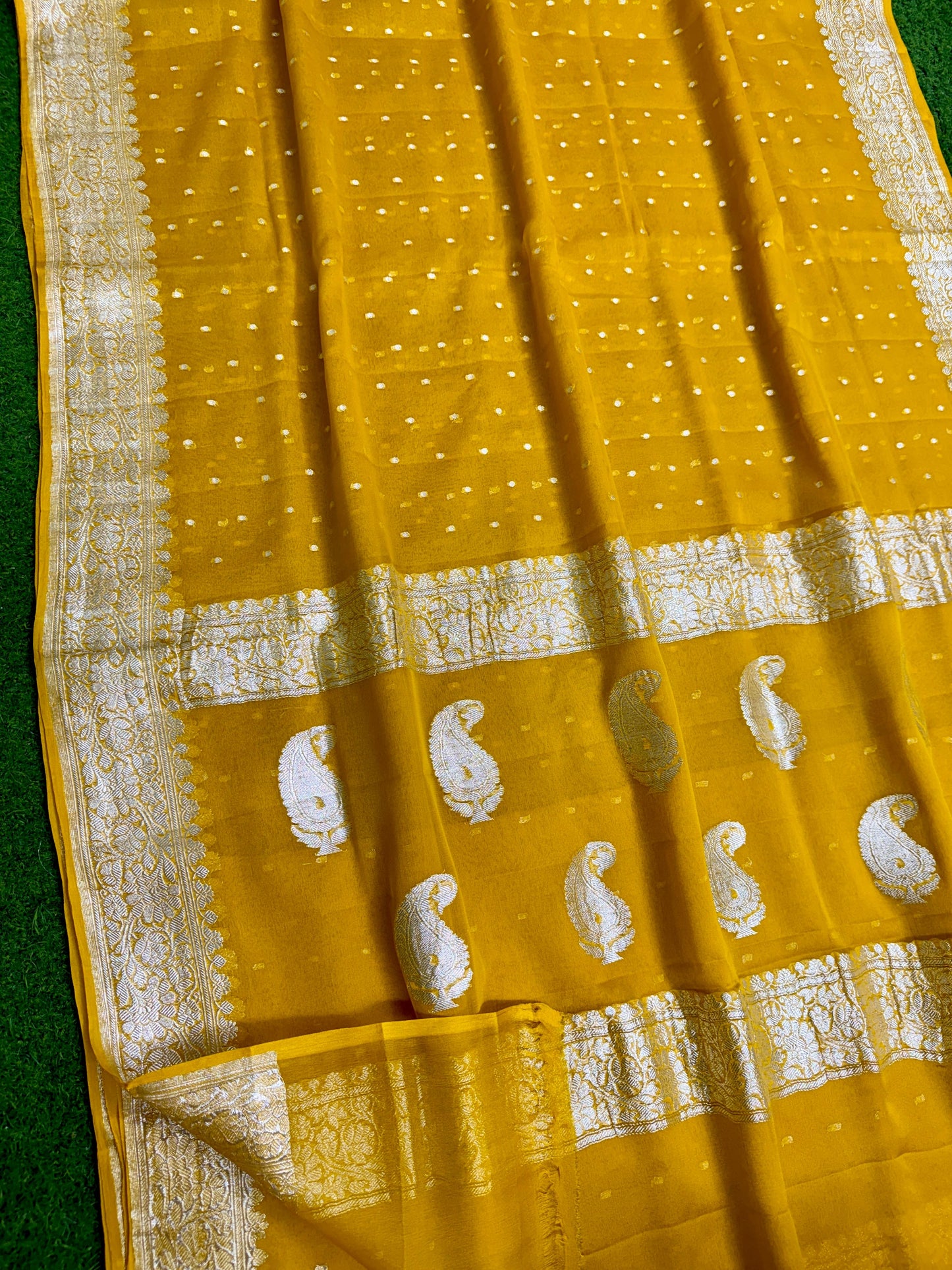 Khaddi chiffon saree