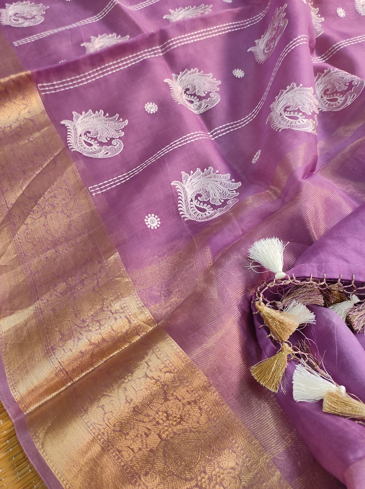 Pure organza saree