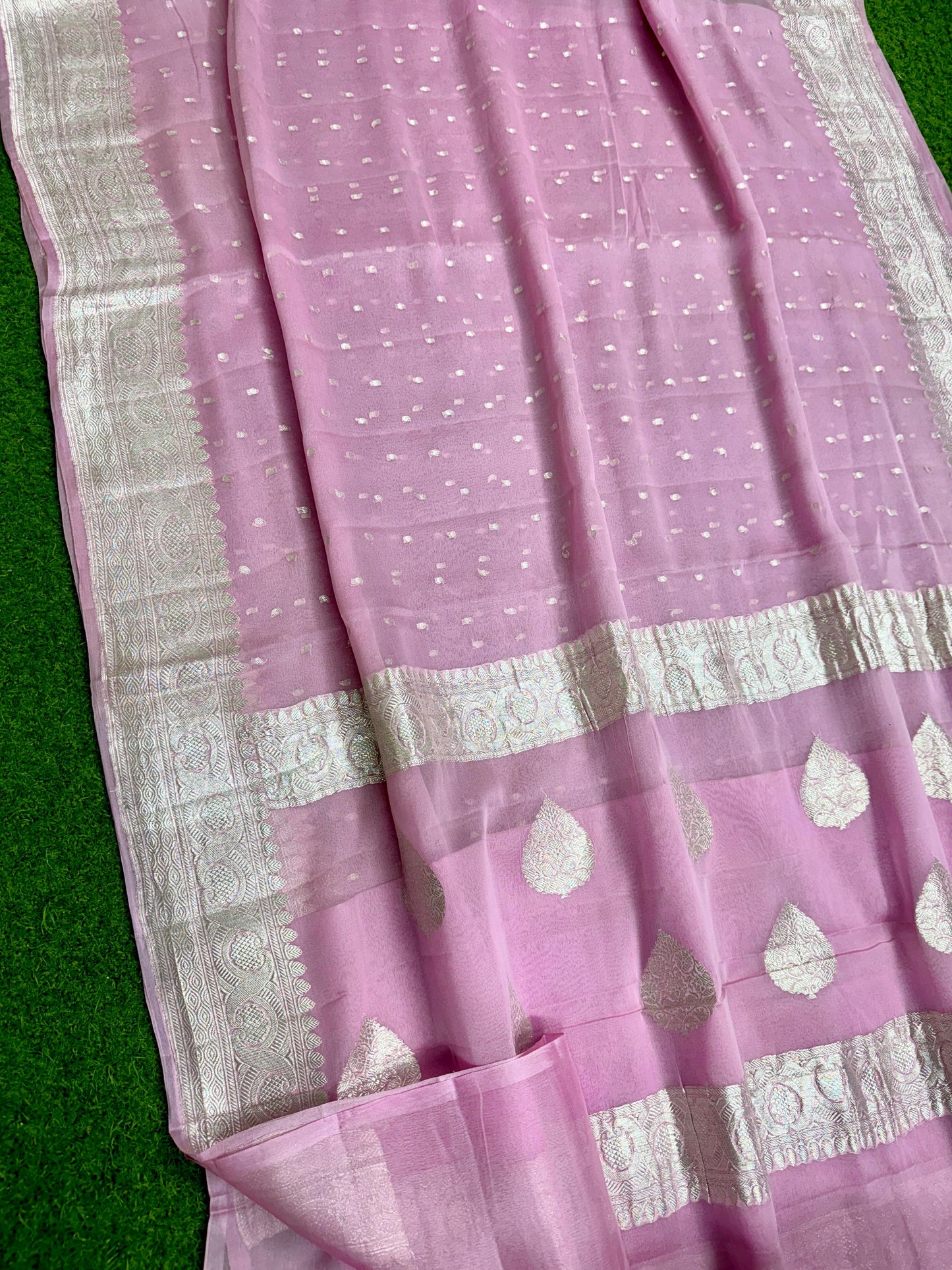 Khaddi chiffon saree