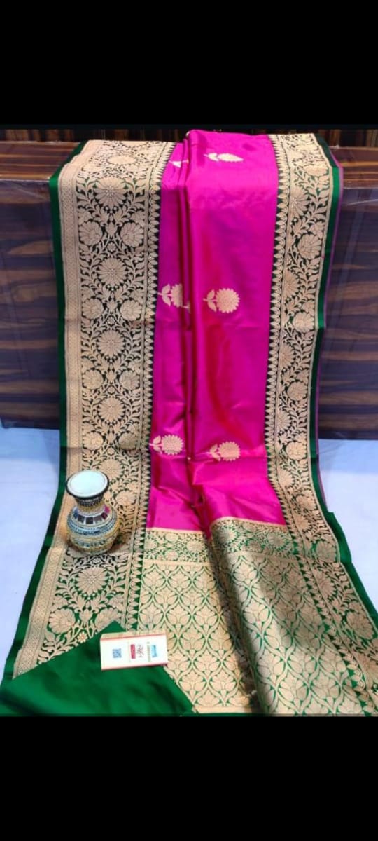 Pure handloom Katan Banarasi silk saree