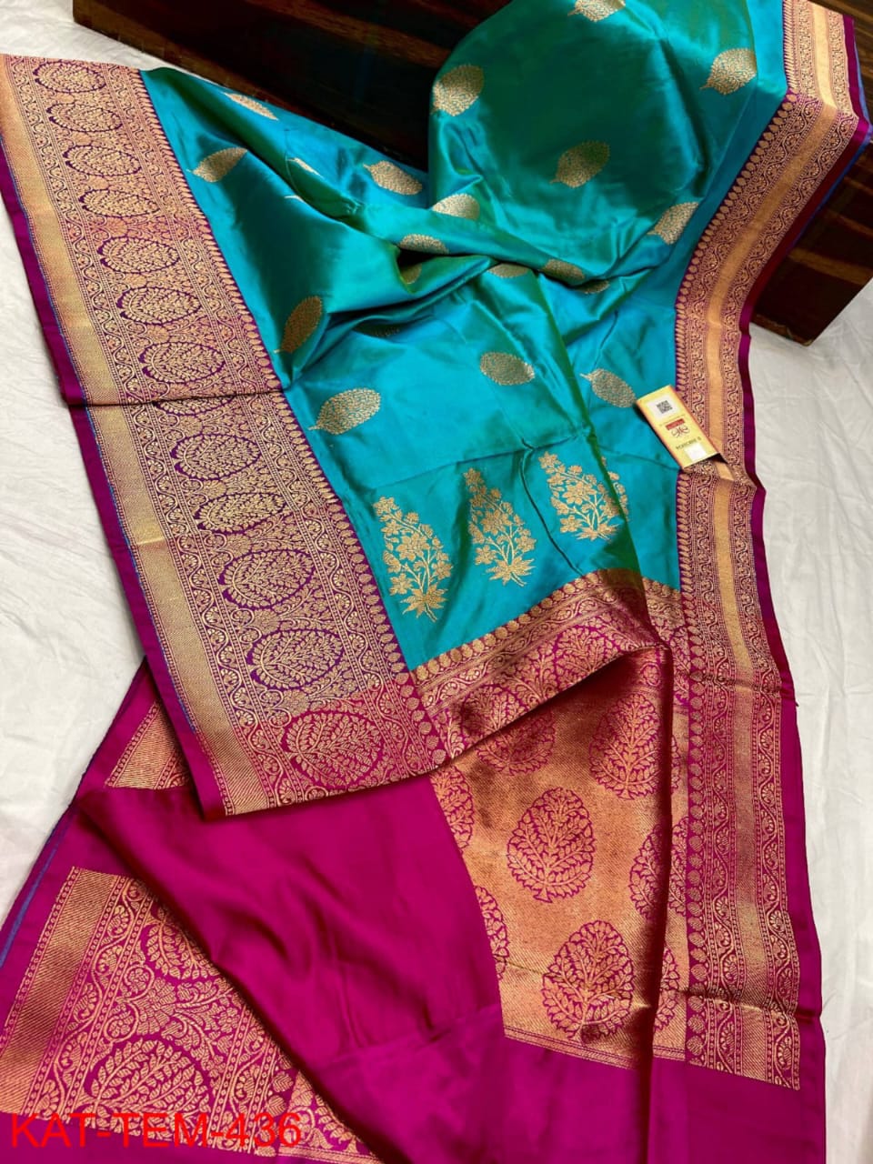 Pure handloom Katan Banarasi silk saree