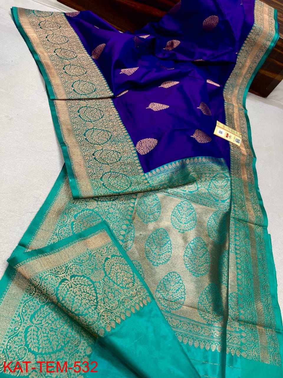 Pure handloom Katan Banarasi silk saree