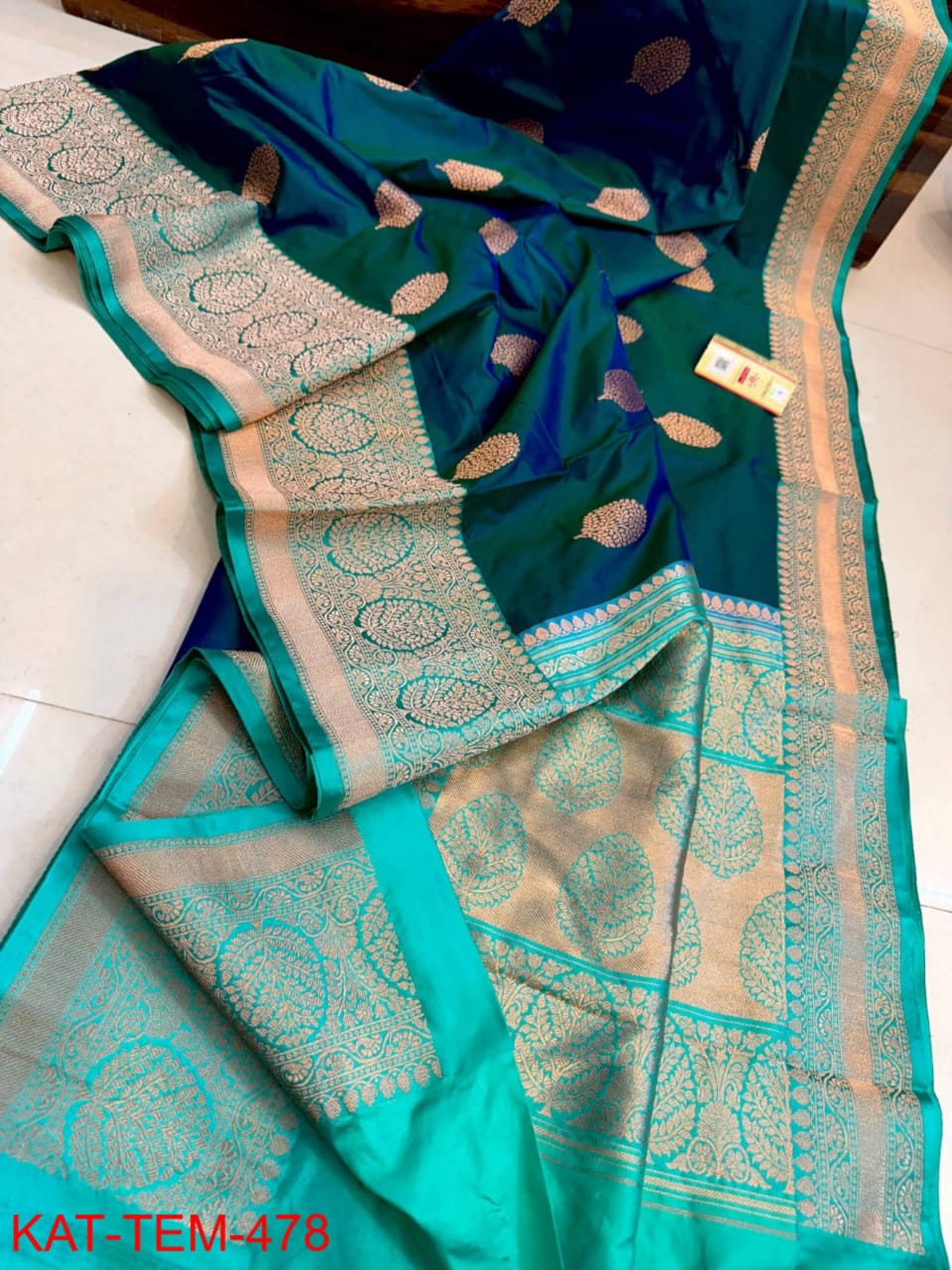 Pure handloom Katan Banarasi silk saree