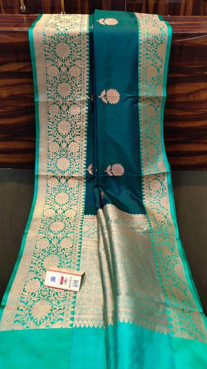 Pure handloom Katan Banarasi silk saree