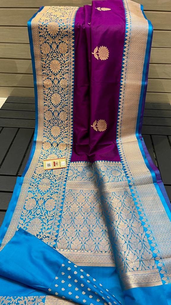 Pure handloom Katan Banarasi silk saree