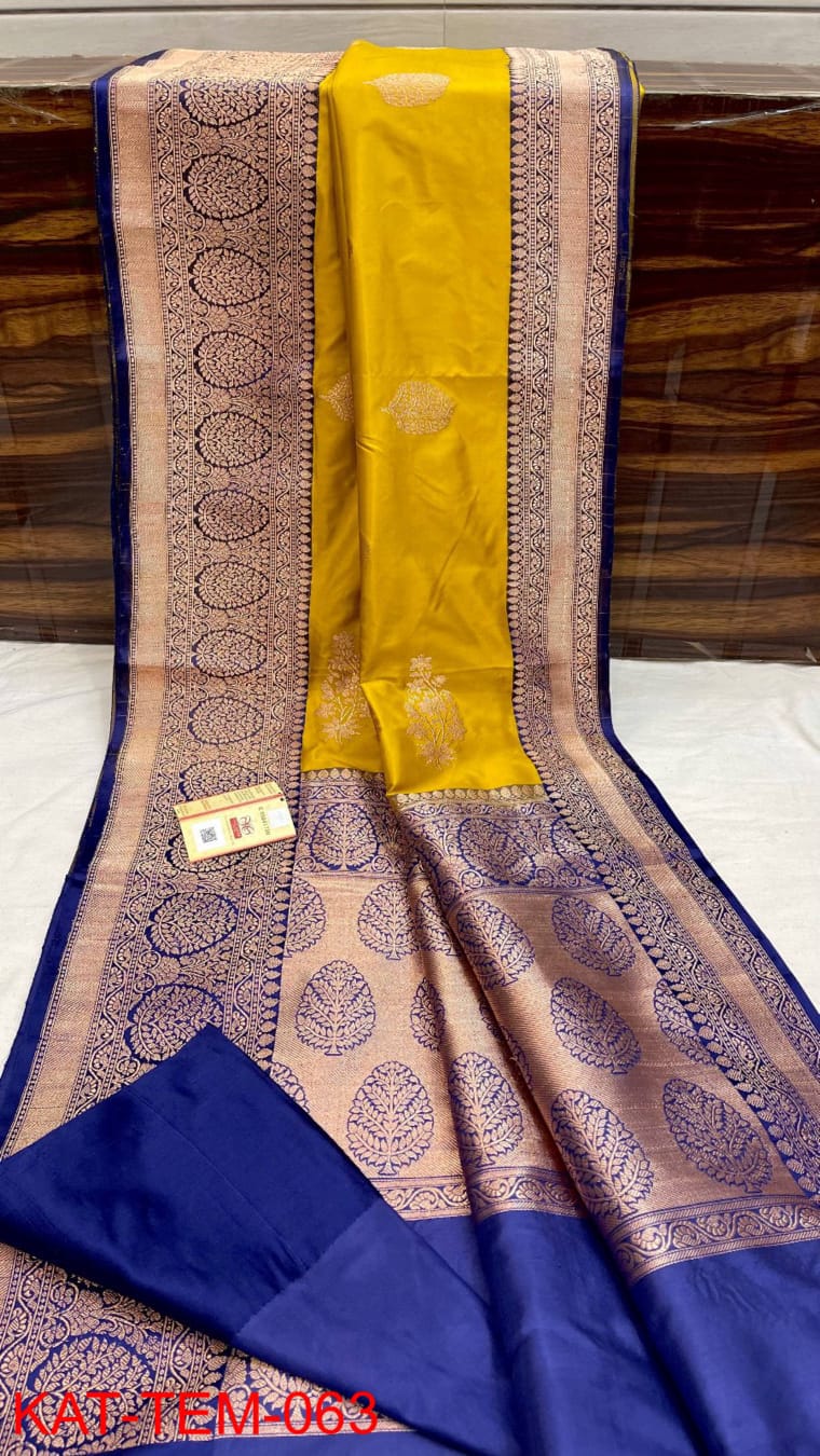 Pure handloom Katan Banarasi silk saree