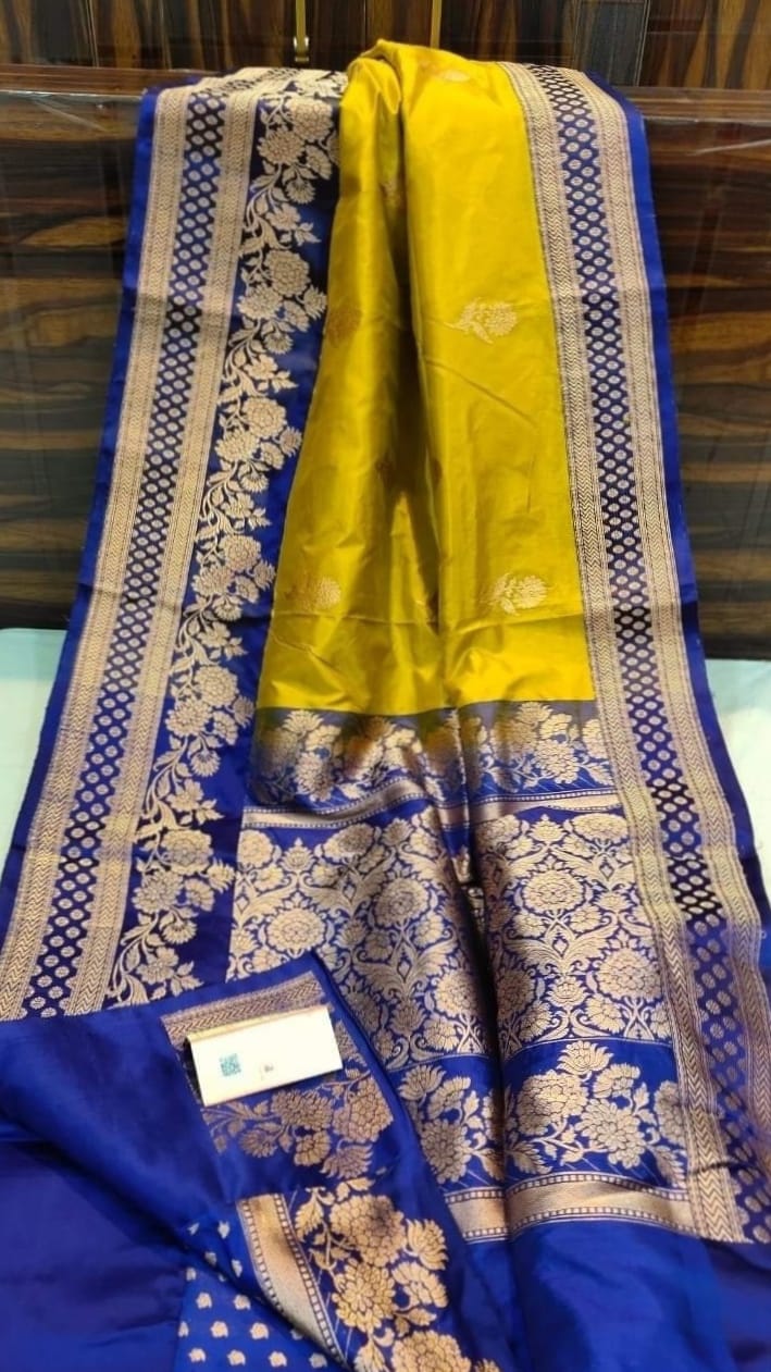 Pure handloom Katan Banarasi silk saree