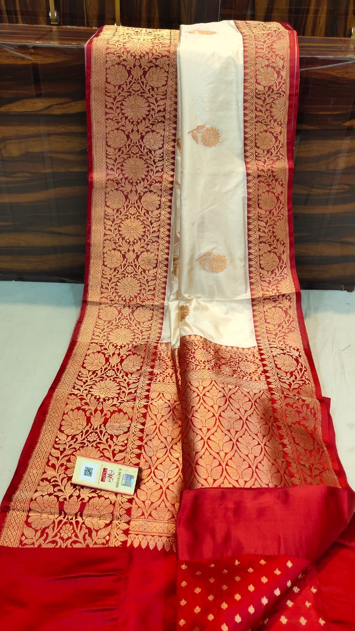 Pure handloom Katan Banarasi silk saree